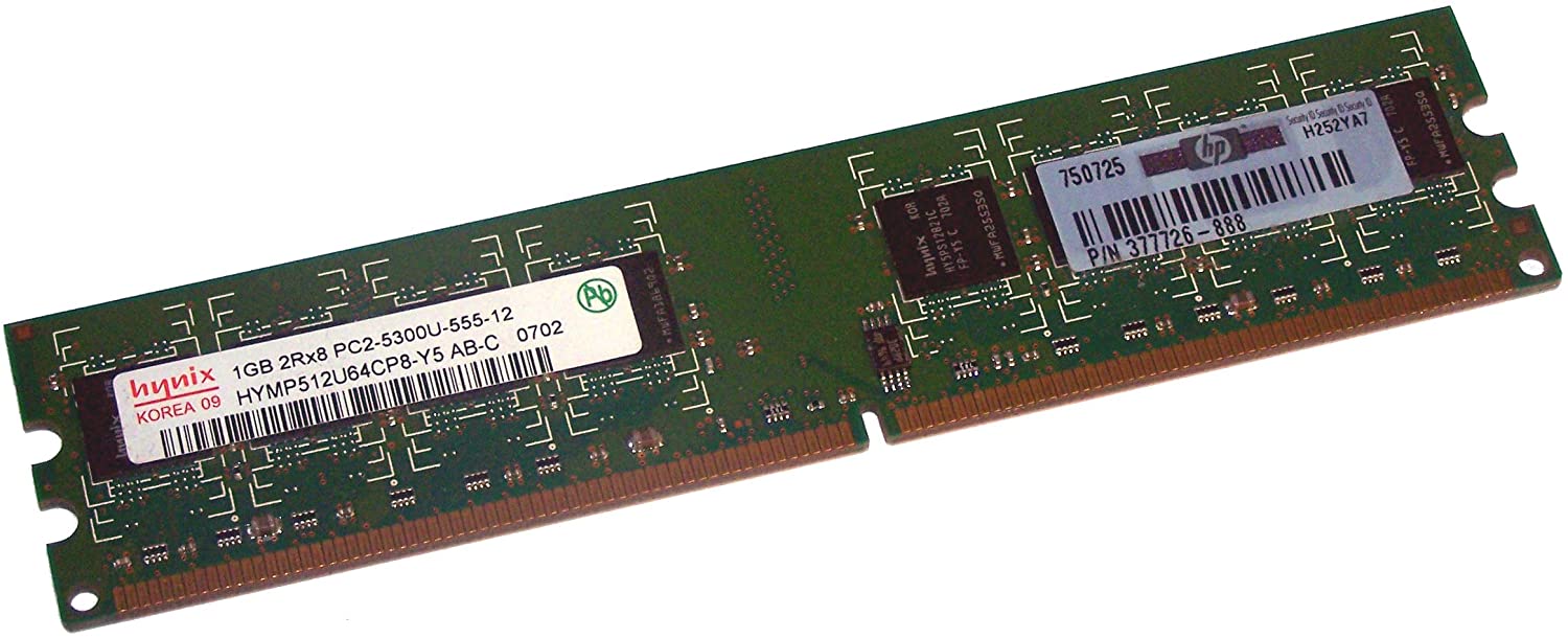 HP Inc. Dimm 1Gb Pc2 5300 Cl5 Pb F, 377726-888 HP Inc. Dimm 1Gb Pc2 5300 Cl5 Pb F, 377726-888